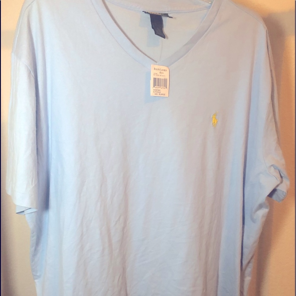 AUTHENTIC RALPH LAUREN POLO VNECK TSHIRT SIZE XL